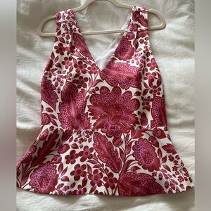 J Crew Collection Floral Top in Silk, size 6